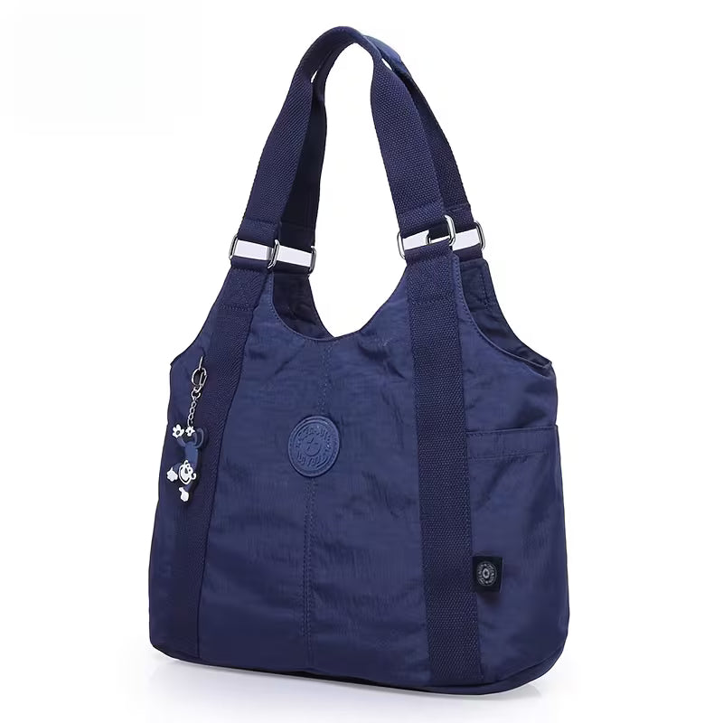 Women Style Dumpling Bag Large Capacity Casual Nylon Tote with Zipper