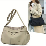 { Pack 2 } A Classic Women Crossbody Bag with Double Pockets