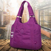 Women Style Dumpling Bag Large Capacity Casual Nylon Tote with Zipper