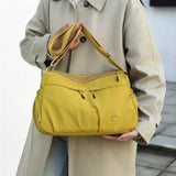 { Pack 2 } A Classic Women Crossbody Bag with Double Pockets