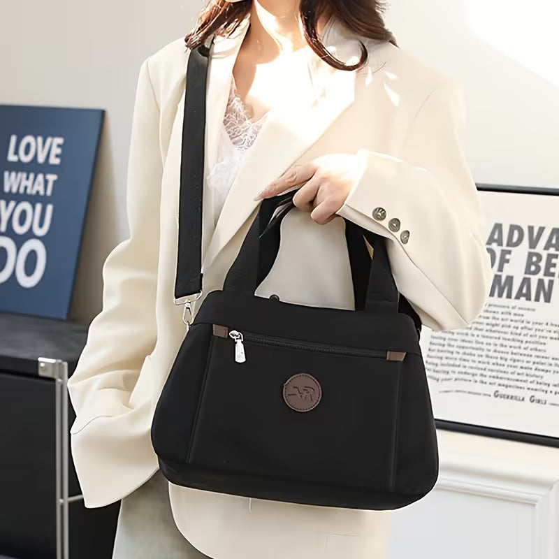 Multiple Pockets Lightweight Stylish Nylon Crossbody Bag { Pack 2 }