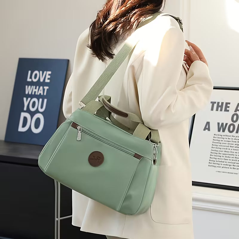 Multiple Pockets Lightweight Stylish Nylon Crossbody Bag { Pack 2 }