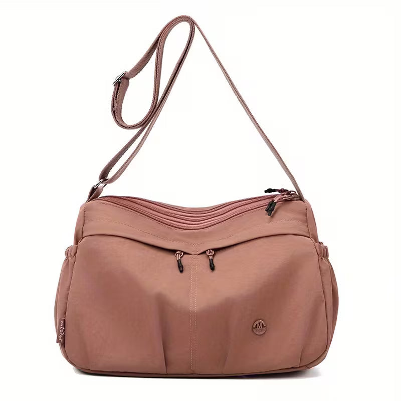 { Pack 2 } A Classic Women Crossbody Bag with Double Pockets