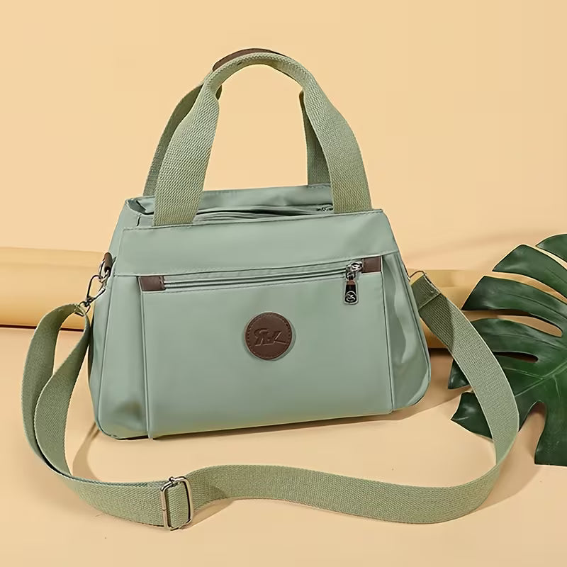 Multiple Pockets Lightweight Stylish Nylon Crossbody Bag { Pack 2 }